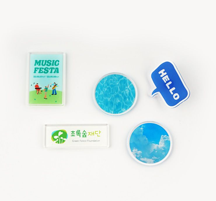 아크릴 뱃지(옷핀/압정)